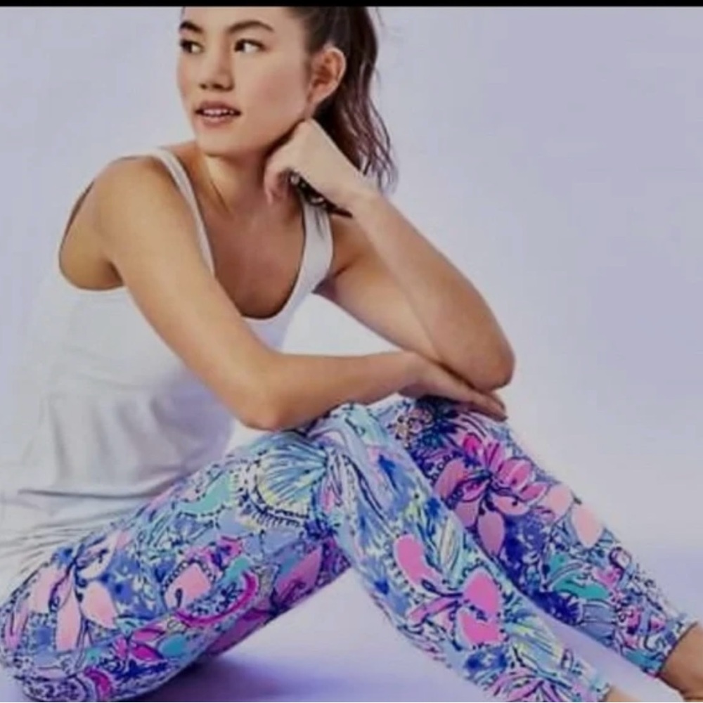 Lilly Pulitzer Weekender High Rise Legging Multi Pop Up Got Your Back SizMedium